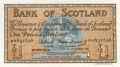 Bank Of Scotland 1 Pound Notes 1 Pound,  1.12.1959
